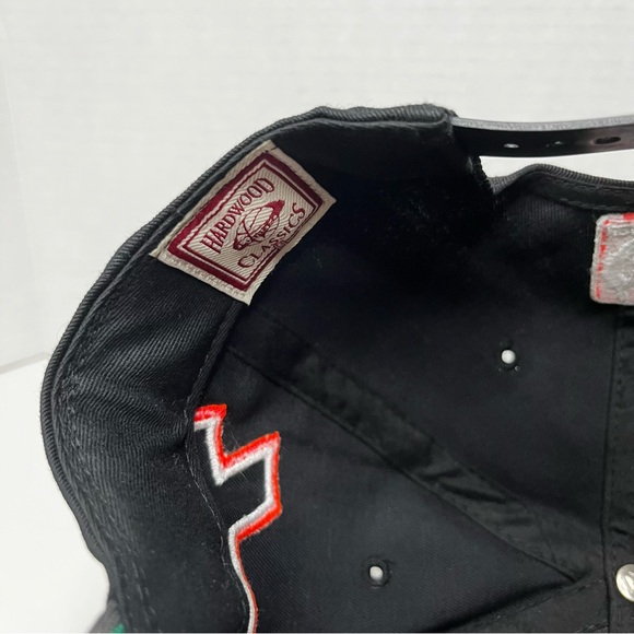 47brand Miami Heat Hardwood Classics Black Snapback Hat Adjustable Size Black OS - Picture 6 of 7